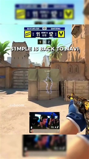 The GOAT is finally back to the NaVi matches 😍 #csboom #cs2 #s1mple #natusvincere #s1