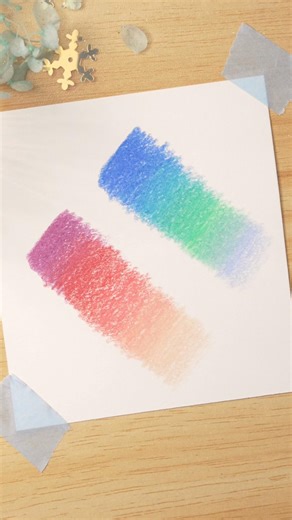 Simple colored pencil trick for smooth gradients #arttutorial #beginner