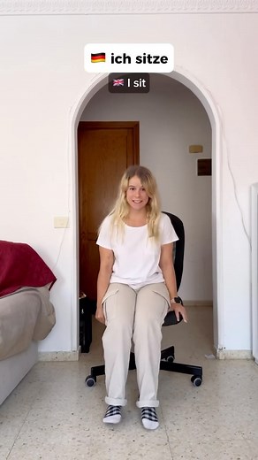 Niki on Instagram: "Simple actions in German 🇩🇪 #easygerman #learngerman #learngermanfast #learngermanonline #germanclass #germanteacher #germanforbeginners"