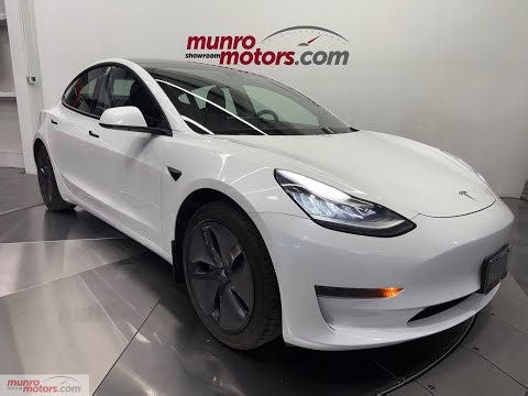 2021 Tesla Model 3 Standard Range Plus RWD in Pearl White Multi-Coat on Black only 55K kms