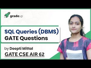 SQL Queries GATE Questions | DBMS GATE Previous Year Questions | GATE 2019 Computer Science