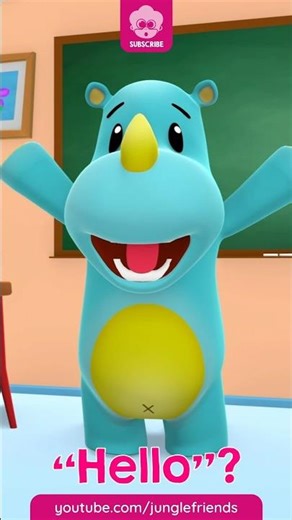 Hello Hello - #Short - Jungle Friends Nursery Rhymes - Simple Kids Song With Lyrics