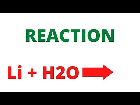 Lithium (Li) + Water H20, The balanced equation between lithium and water