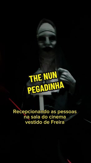 Pegadinha de Terror no Cinema com a Freira