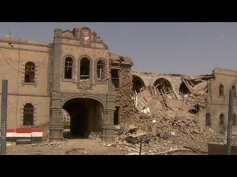 Rare view of destruction inside Yemen's civil war