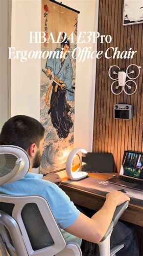 Basil - Content creator on Instagram: "🎥 Meet the Hbada E3 Ergonomic Office Chair – comfort meets style! Perfect for long hours at your desk. 🪑✨ #HbadaE3 #OfficeChair #Hbada #ErgonomicChair #WorkFromHome 🔥 Grab yours with an exclusive 5% discount! Check the links in my bio: 🌐 Official website - code: basilt5 🛒 Amazon - code: BASILTSA Upgrade your workspace and feel the difference! 💺💻"