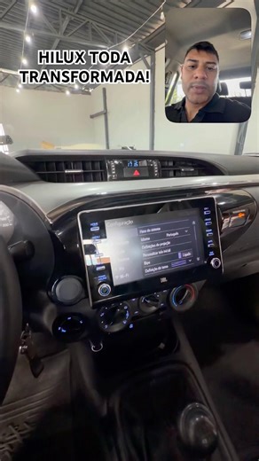 I installed the sound system from a Hilux SRX in my entry-level manual Hilux! 🔊🔊🔊