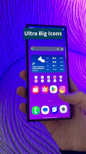 Ultra Big Icons on Samsung 🟣