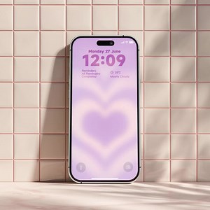 Heart Gradient Phone Wallpaper Set – Backgrounds (5-Pack Digital Download