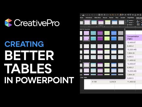 Powerpoint: Tips for Creating Better Tables