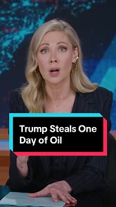 Trump spent one month plotting to steal one day's worth of oil? Not worth the bragging rights #dailyshow #trump #straitofhormuz