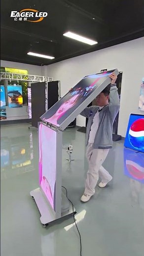 Let me show you this foldable LED display screen.#posterleddisplay #eagerled #leddisplay