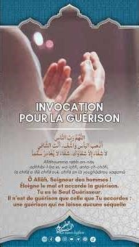 Invocation pour la guérison…