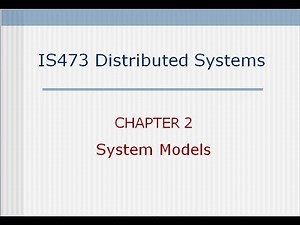 Distributed Systems Chapter II