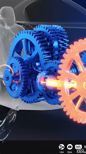 How Your Car Actually Moves ⚙️ (Step by Step Animation) #technology #car #gear