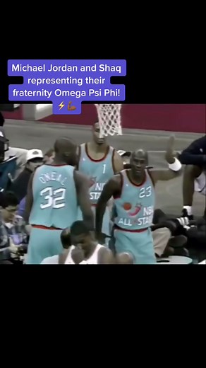 #MichaelJordan and #Shaq representing their fraternity #OmegaPsiPhi! ⚡️💪🏾