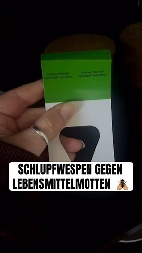 Biologische, natürliche Bekämpfung von Lebensmittelmotten mit Schlupwespen. Ganz easy! 🪰
