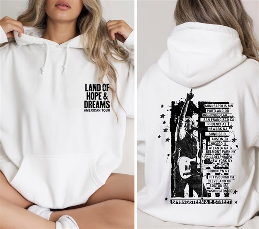 Bruce Springsteen 2026 Tour T-shirt, American Tour 2026 Shirt, Music Band Sweatshirt, Retro Tee Front and Back