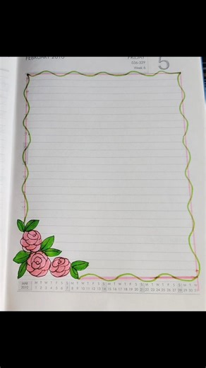 Art and craft on Instagram: "4 Simple border design for project . . . . . . . #howto #frontpage #aesthetic #flowers #project #school #diy #diarydecoration #borderdesign #diarydecoration"