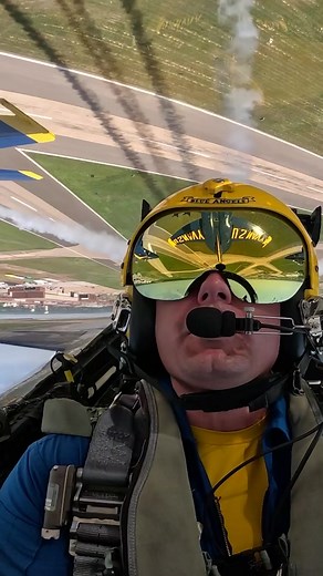 263K views · 12K reactions | Oklahoma, the Blue Angels have arrived! Take flight with Blue Angel #4, Lieutenant Scott Goosens as he soars over Tinker Air Force Base in preparation for this weekend’s #tinkerairshow. We are looking forward to a fun-filled weekend of performing for and interacting with the local community here in Oklahoma City! #navyweek U.S. Navy U.S. Marine Corps #navy #airshow | U.S. Navy Blue Angels | Facebook