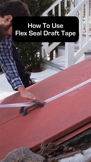 Start your Winter prep with our new product Flex Seal Draft Tape. Watch the full how to video on YouTube now! #Winter #FlexSeal | Flex Seal