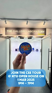 💥 𝗙𝗲𝗮𝘁𝘂𝗿𝗶𝗻𝗴 𝗖𝗘𝗘 @ 𝗡𝗧𝗨 𝗢𝗽𝗲𝗻 𝗛𝗼𝘂𝘀𝗲 𝟮𝟬𝟮𝟱 💥 Join the CEE Lab Tour to find out more about the Raw Water Purification Process and experience how to drive with our Driving Simulator! Visit the NTU Open House 2025 and collect your FINAL stamp at the College of Engineering booth to complete Quest 1 and redeem a mini prize! 📅 Date: 1 Mar 2025 🕛 Time: 11am - 7pm (Sat) 📍 Venue: NTU Nanyang Auditorium, Level B1 Unlock the Adventure and discover the world of STEM as we move to