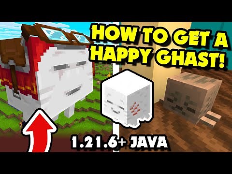 How to Get a HAPPY GHAST in Minecraft 1.21.6+ Java?! How to Get Dried Ghast & Ghastling [Easy]