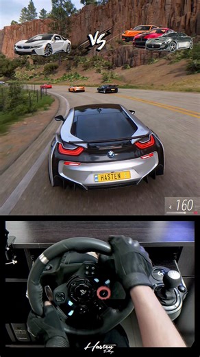 BMW i8 VS Modern SuperCars | Forza Horizon 5 | Logitech G29 Steering Wheel Gameplay
