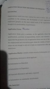 EMPLOYEE SELECTION METHODS/ TECHNIQUESIntroductionOrganizati... | Filo