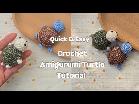 ​Quick & Easy Crochet Amigurumi Turtle Tutorial | 15-Minute Project