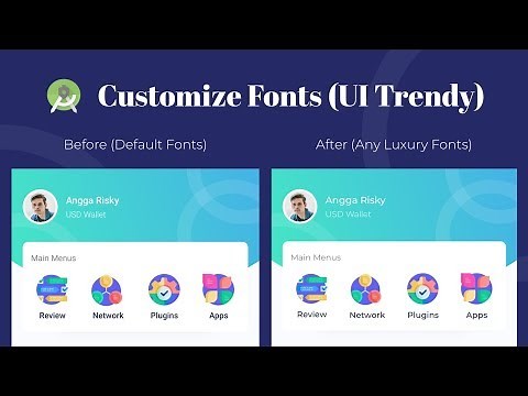 Customize Fonts in XML — Android Studio Tutorial