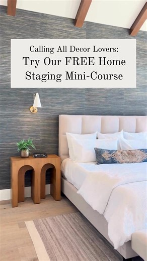 Love decorating? Learn how to stage homes and turn your passion into profit 💸 Take this FREE online training to kickstart your home staging career. ✅ Learn professional home staging strategies ✅ Gain confidence in your natural design skills ✅ Learn how to build a career doing what you love Sign up today! We’ll see you there ✨ | Staging Studio