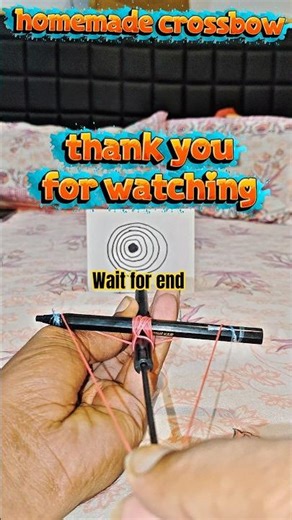 DIY Pen Crossbow - Crazy Power! #diy #craft #creative #handmade #shorts