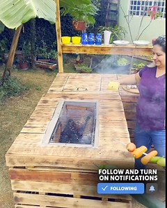19K views · 112 reactions | Transforming Pallets into Outdoor Cooking Station (For entertainment purposes only. Consult professionals if guidance on activities is presented. No brand affiliation is implied if any are shown. If inspired by true events, creative adaptations may be included. Content may include public footage.) | Fabiosa Australia | Facebook