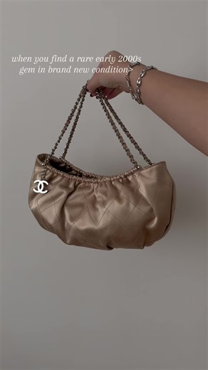 AVAILABLE NOW! Early 2000’s vintage Chanel satin quilted bag in new condition as rare as they come ✨ #vintagechanelbags #vintagechanel #chanelbag #y2kchanel #chanel2000s