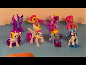 2014 MY LITTLE PONY SET OF 8 McDONALD'S HAPPY MEAL COLLECTION VIDEO REVIEW