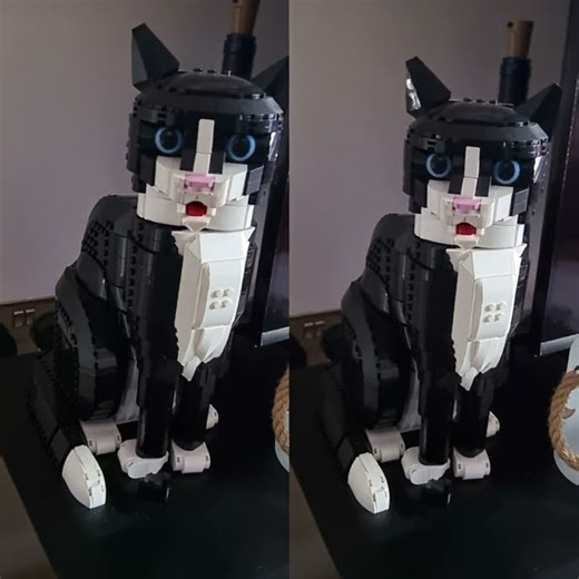 My Lego Cat Has Come to Life Meowing It Sounds Like a Dog #shorts #lego #legocat