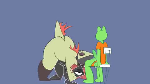 RT @monstrousfrog: commission for @Fr0gv0re of his cutie ocs Prisma, Voladile and Froggo 🐊🔷🐸