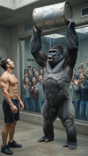 GORILLA VS HUMAN 🦍💥 | Ultimate Strength & Funny Zoo Moments!