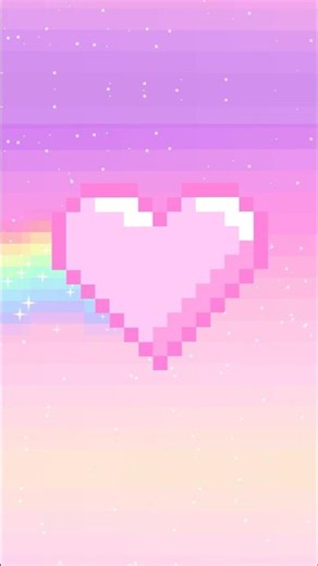 Intro template no text | kawaii pixel heart