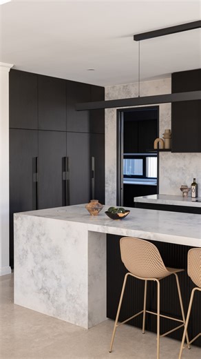 Messy benches disappear when you add hidden power points. Pop up outlets or plugs tucked inside cabinets keep the space clean and your devices charged. Visit our website to arrange your free design and quote consultation. #KitchenCraftsmen #PerthKitchens #ModernKitchen #DesignSmart #HiddenPower | Kitchen Craftsmen