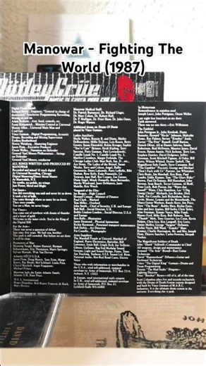 #manowar #heavymetal #powermetal #1987 #1980s #1980smusic #1980snostalgia #1980srock #1980ssongs #cd