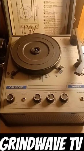 Califone 1455k, 1400 series portable phonegraph, record player 🎵🎶 #vintage #recordplayer