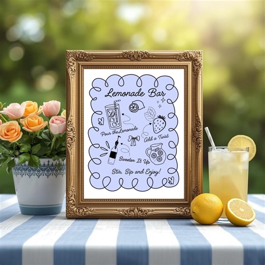 Lemonade Bar Sign - Etsy