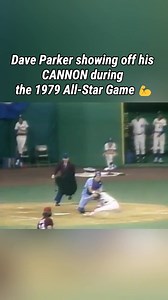 Dave Parker showing off his cannon at the 1979 All-Star Game 💪 #baseball #MLB #AllStarGame | MLB Throwbacks