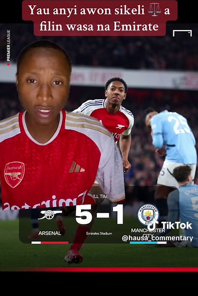 Arsenal vs Manchester City Match Commentary