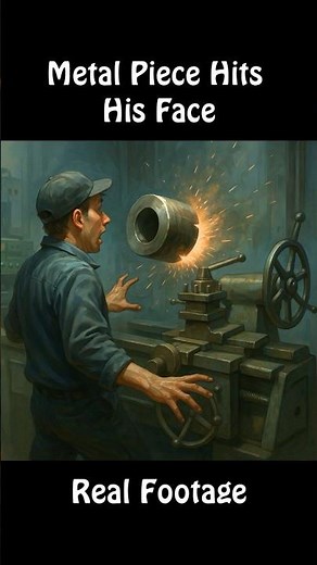 Lathe Machine Accident: Metal Part Hits Worker’s Face