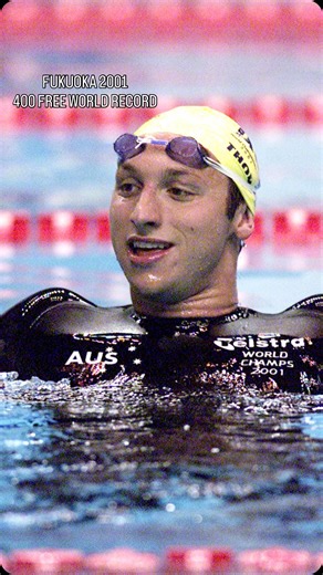 World Aquatics on Instagram: "POV: You want to help 18-year-old Ian Thorpe break his own 400m freestyle world record at the 2001 World Championships in Fukuoka 🏊‍♂️💥"