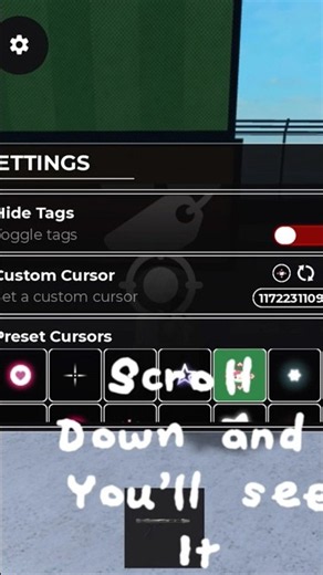 Tutorial on how to get a custom cursor #roblox