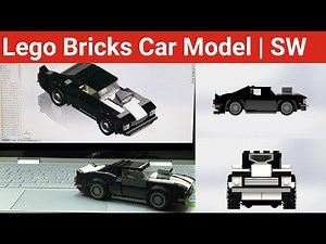 Lego Bricks Car Model | Solidworks Tutorial Parts and Assemblies